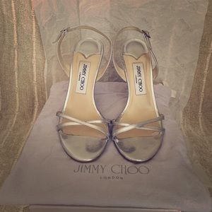 Jimmy Choo Silver Stilettos
